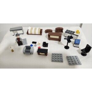 Minifigure Display Case - 2-Tier Clear Acrylic Box Dustproof Misc Pieces
